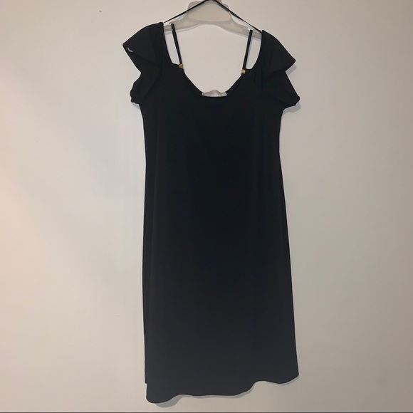 Michael Kors cold shoulder with gold accent dress‎ - Picture 3 of 7